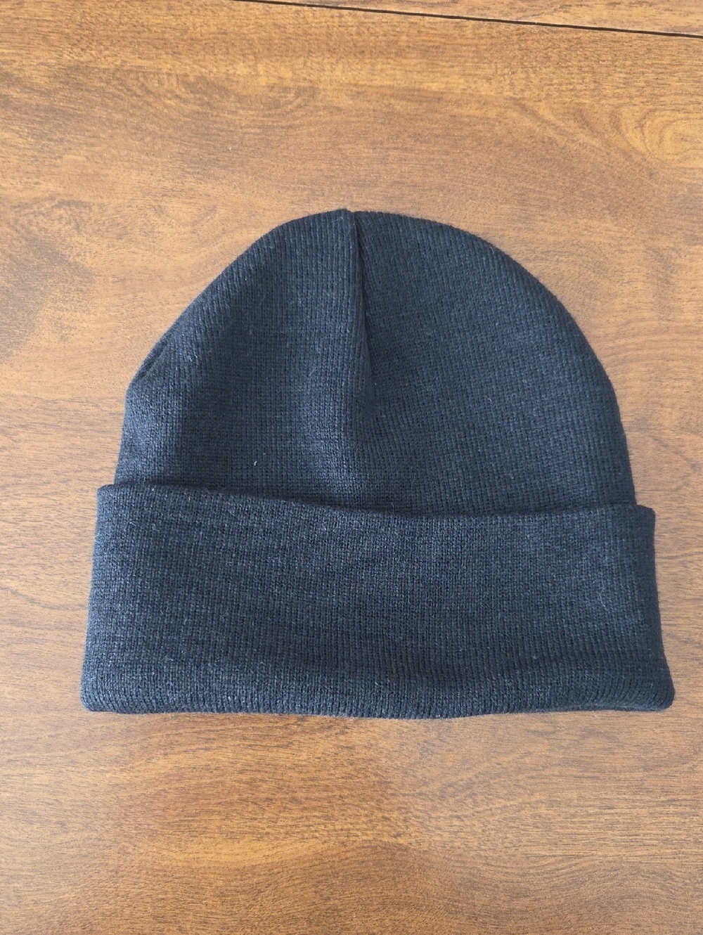 Kids Black Knit Beanie Hat - Unbranded